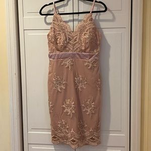 Venus elegant blush color cocktail dress. Size 4